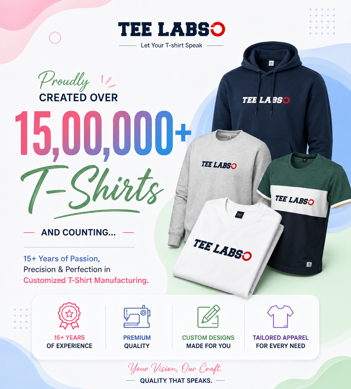 15,00,000+ T-Shirts Created