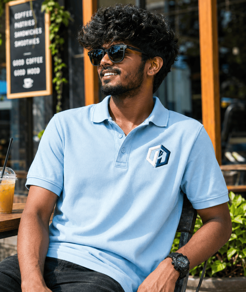 Professional Embroidery on Custom Polo T-Shirts in Madurai for Business and Corporate Teams