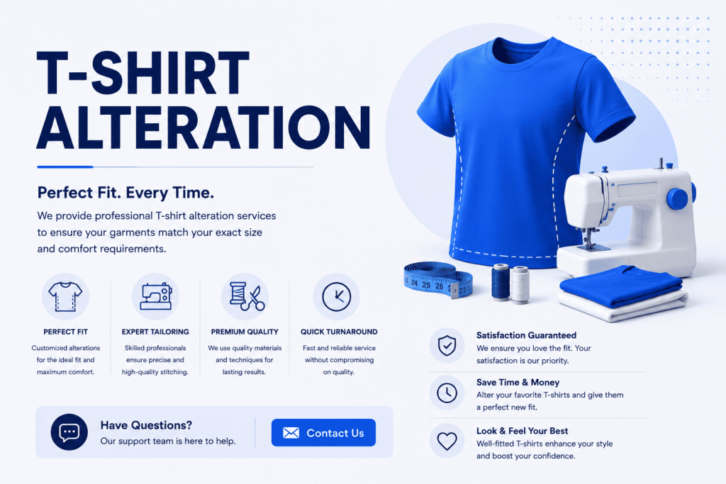 T-Shirt Alteration Services in Madurai for Custom Fits and Uniform Adjustments